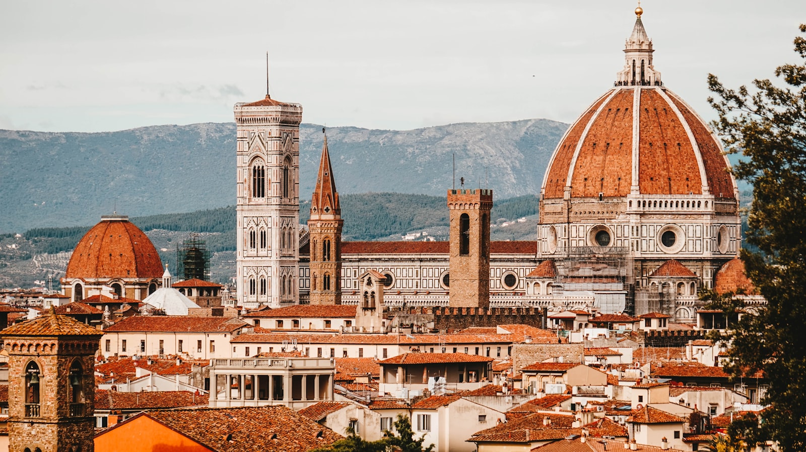 Florence skyline with Brunelleschi's dome and Giotto's campanile