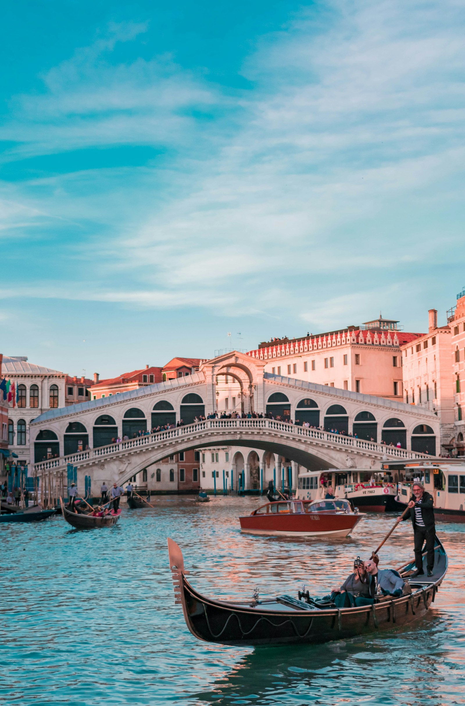 The Rialto Bridge over the Grand Canal, Venice